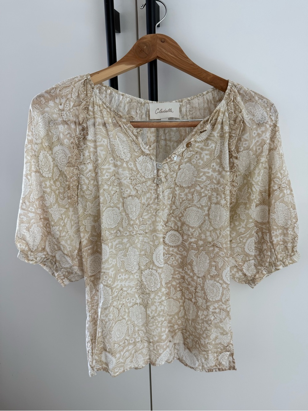 Cleobella Tan Floral Cotton Blouse
From Revolve